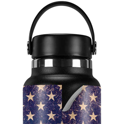 Distressed American Flag Hydro Flask 32oz Wide Mouth Skin